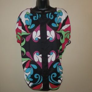 Nicole by Nicole Miller Multi Color Pullover Top